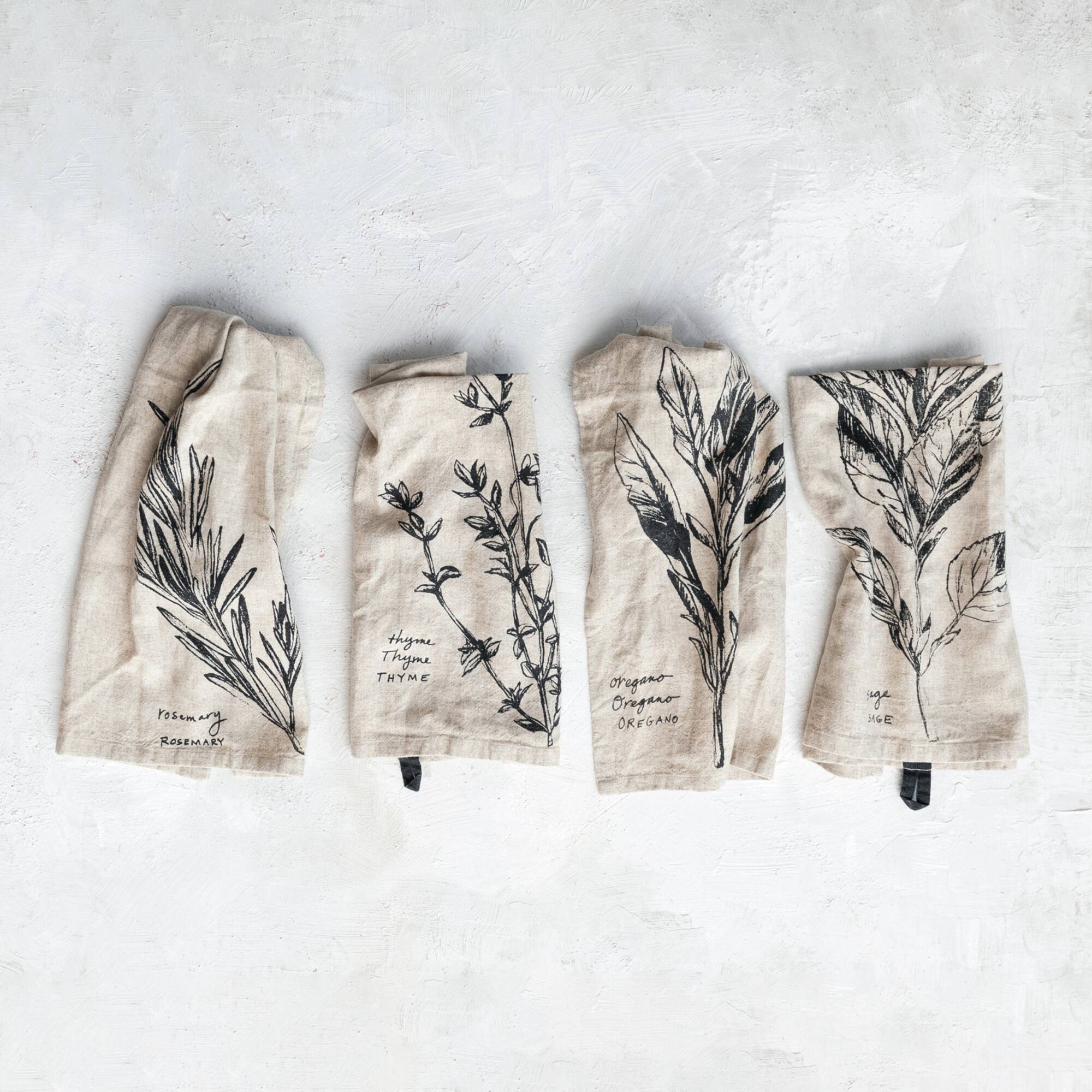Hello Honey® Inspirational Sayings Linen Blend Tea Towel Set